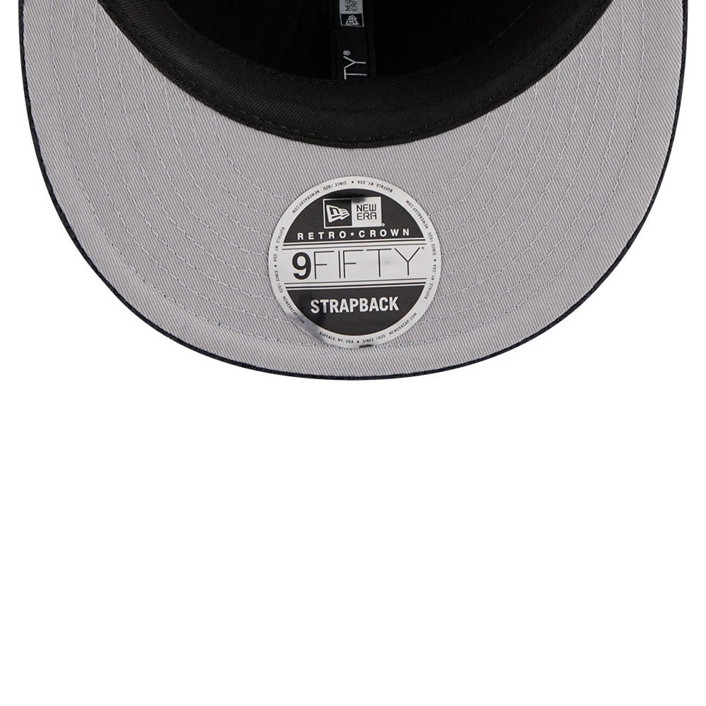 This is a  New Era Waffle Knit Navy Retro Crown 9FIFTY Adjustable Cap 2