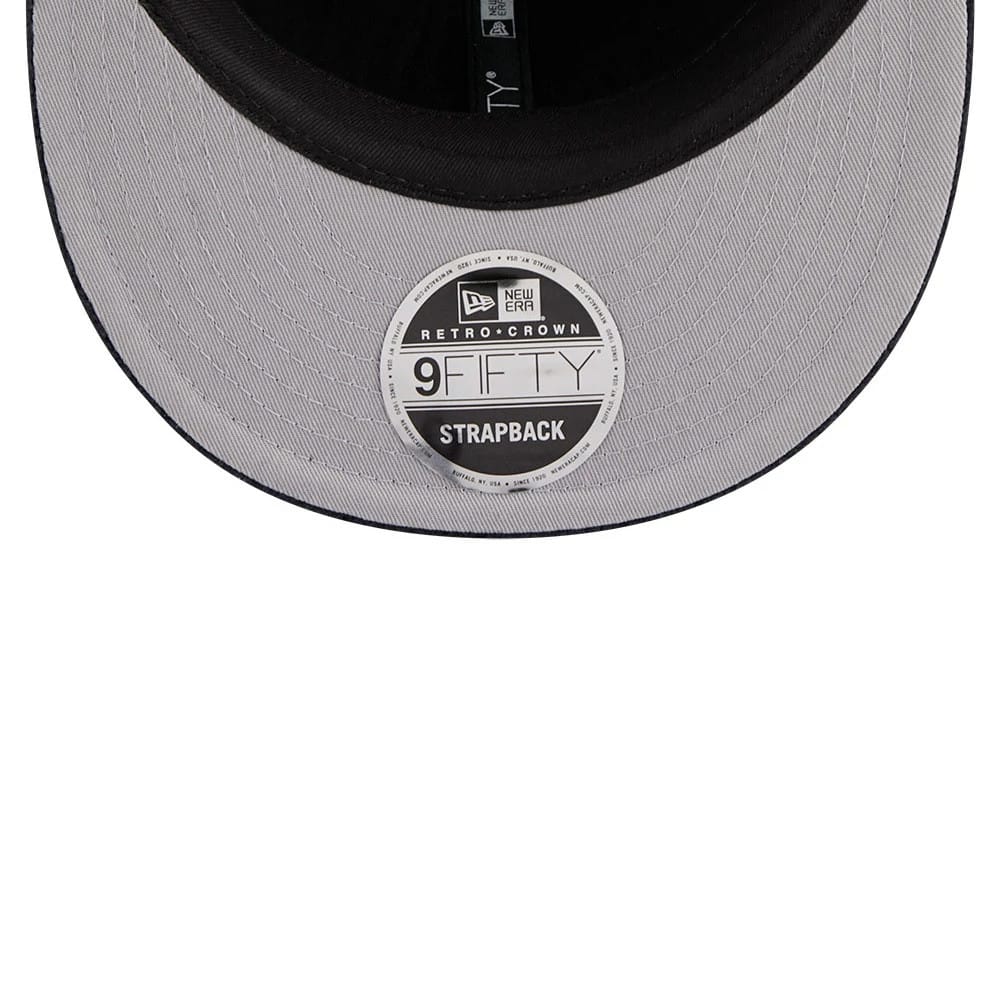 This is a  New Era Waffle Knit Navy Retro Crown 9FIFTY Adjustable Cap 2