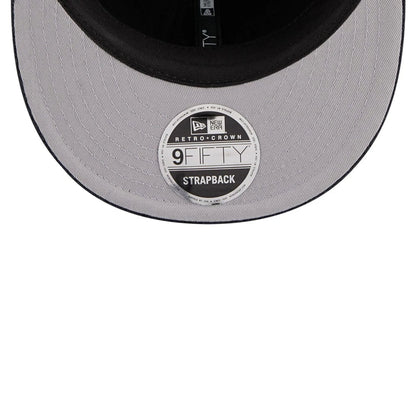 This is a  New Era Waffle Knit Navy Retro Crown 9FIFTY Adjustable Cap 2