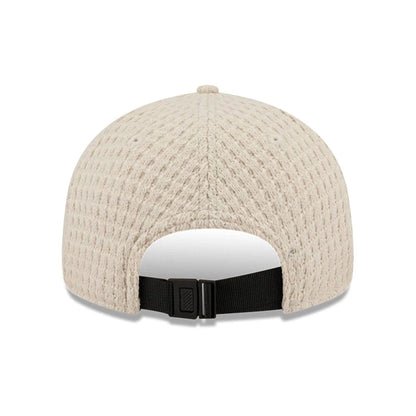 This is a  New Era Waffle Knit Light Beige Retro Crown 9FIFTY Adjustable Cap 5