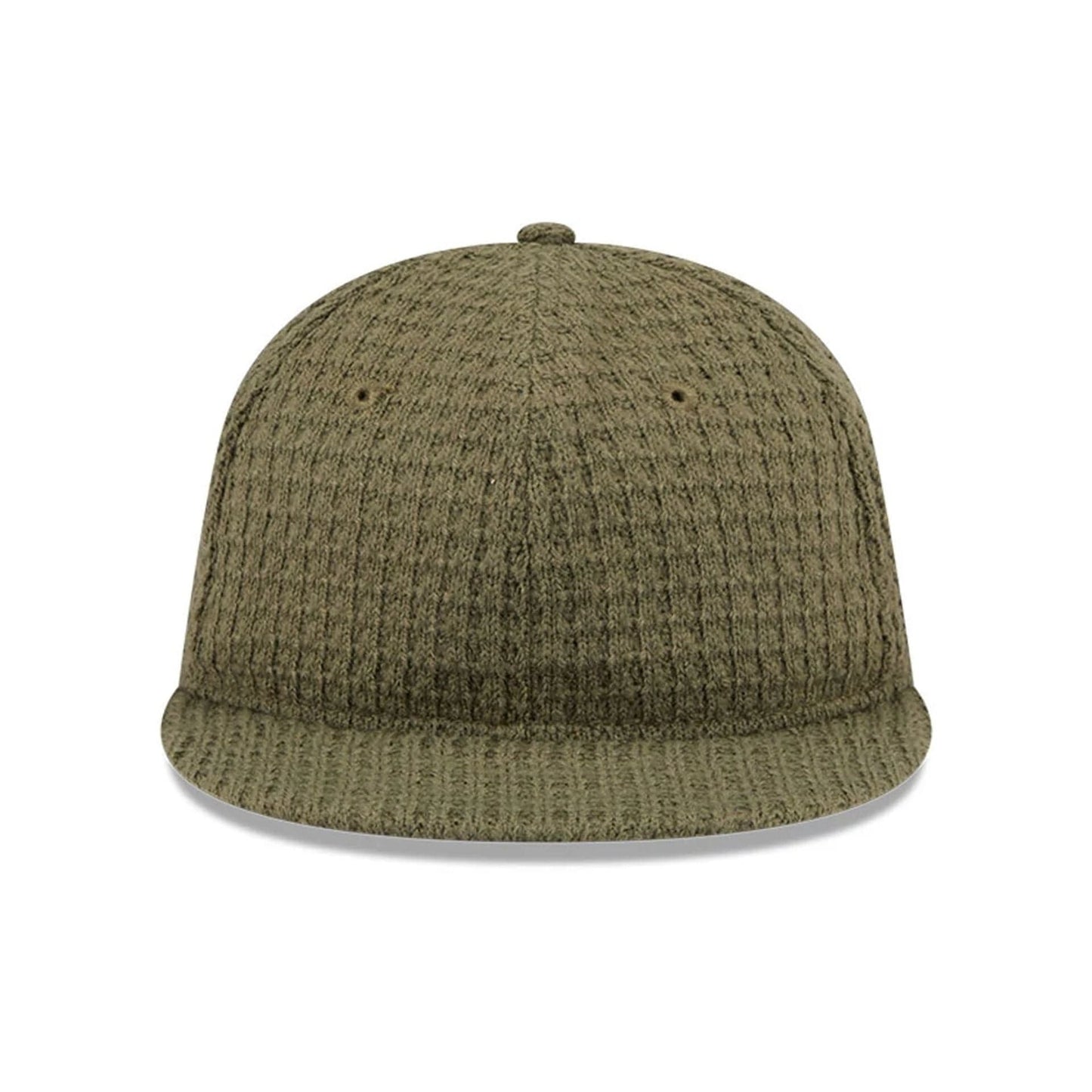This is a  New Era Waffle Knit Green Retro Crown 9FIFTY Adjustable Cap 3