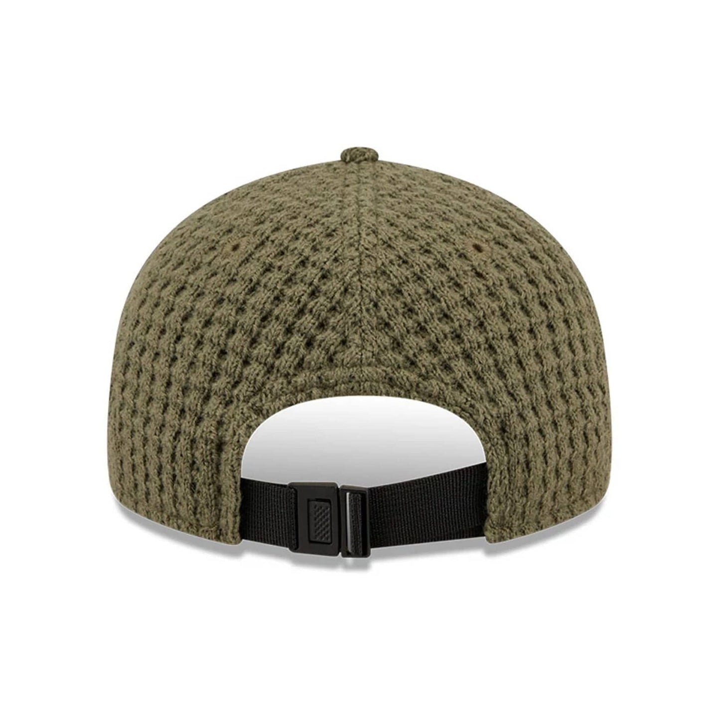 This is a  New Era Waffle Knit Green Retro Crown 9FIFTY Adjustable Cap 5