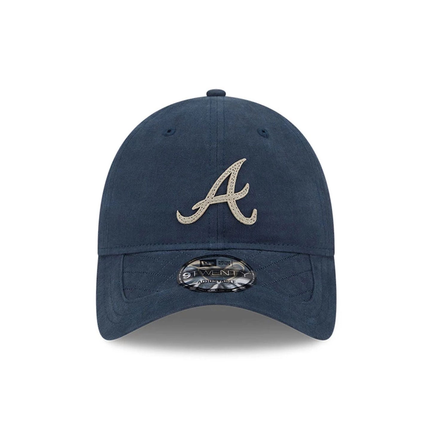 This is a Atlanta Braves MLB Quilted Navy 9TWENTY Adjustable Cap 3