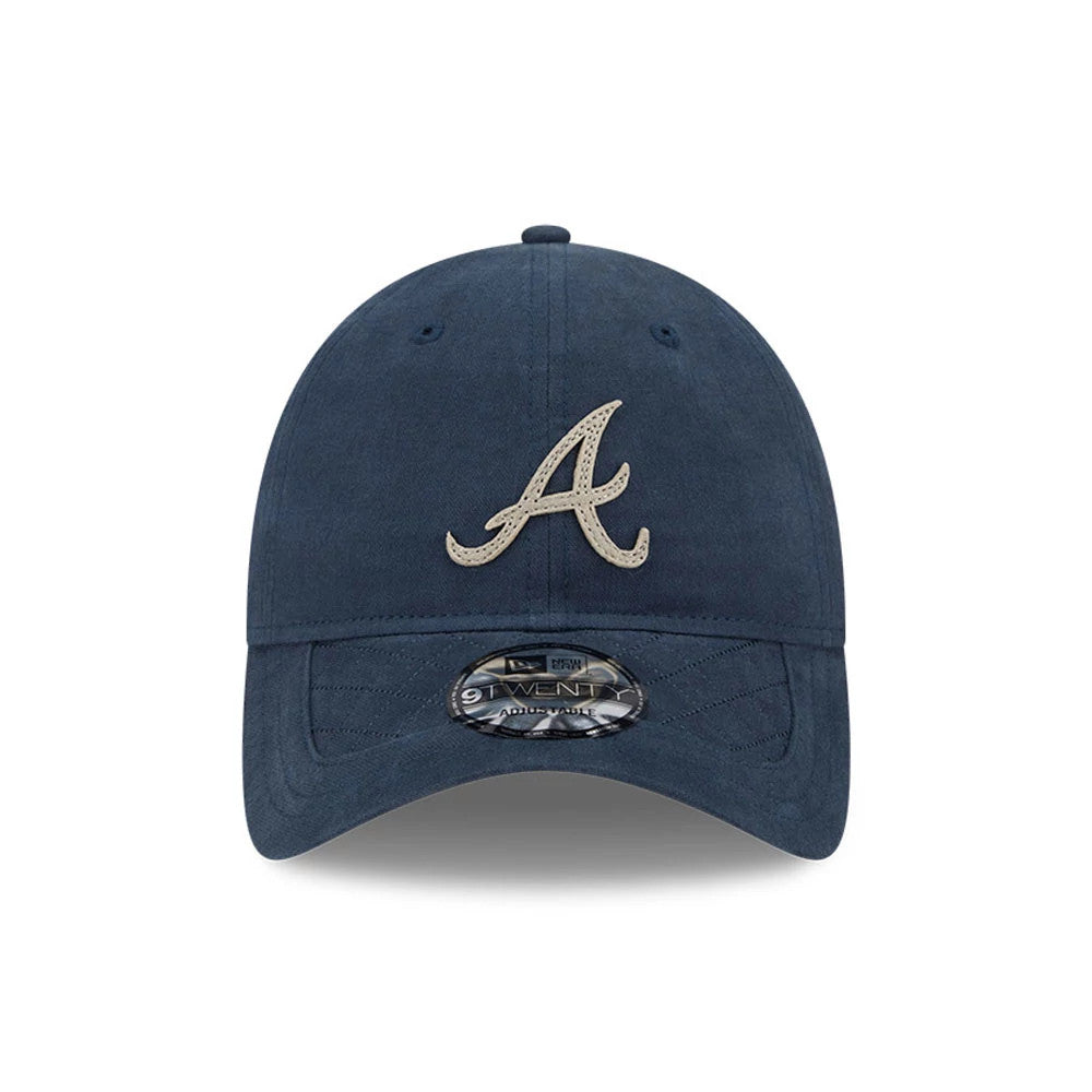 This is a Atlanta Braves MLB Quilted Navy 9TWENTY Adjustable Cap 3