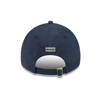 This is a Atlanta Braves MLB Quilted Navy 9TWENTY Adjustable Cap 5