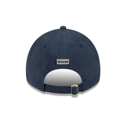 This is a Atlanta Braves MLB Quilted Navy 9TWENTY Adjustable Cap 5