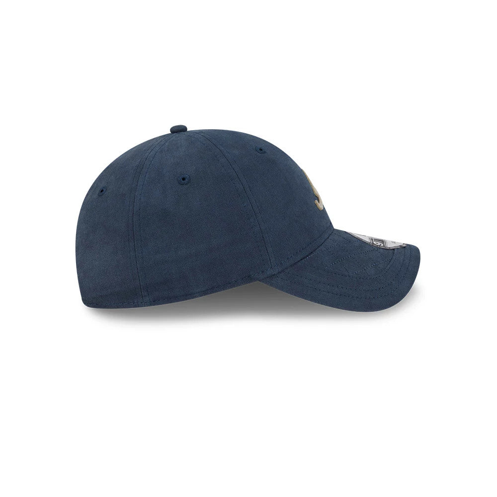 This is a Atlanta Braves MLB Quilted Navy 9TWENTY Adjustable Cap 6