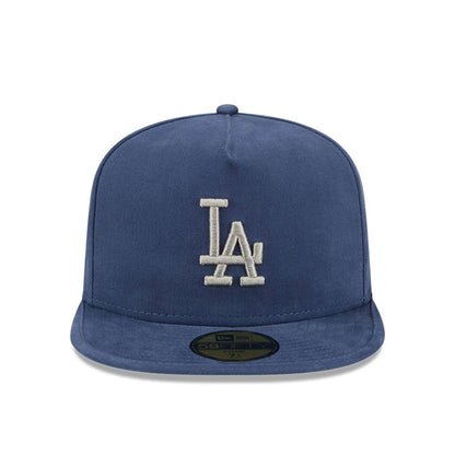 This is a LA Dodgers MLB Quilted Dark Blue 59FIFTY A-Frame Fitted Cap 3