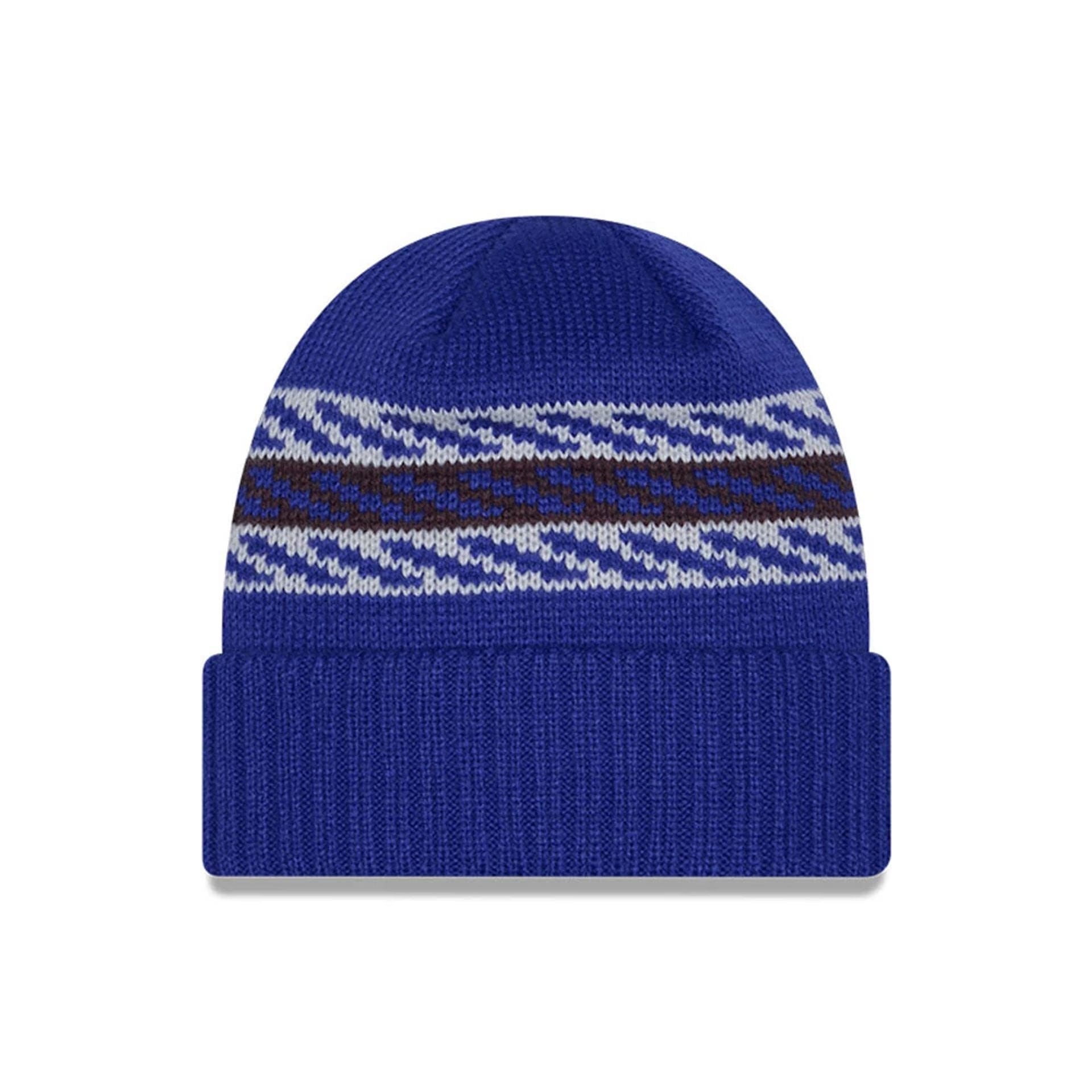 This is a LA Dodgers MLB Quilted Dark Blue Cuff knit Beanie Hat 2
