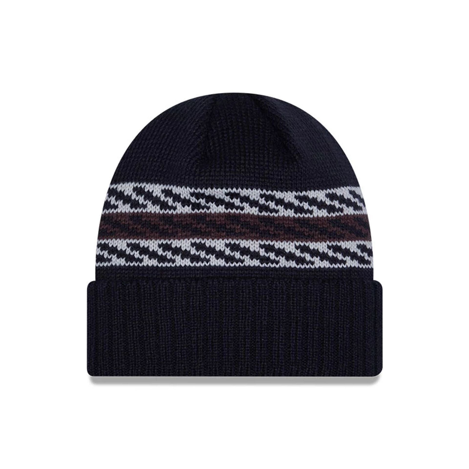 This is a Boston Red Sox MLB Quilted Navy Cuff knit Beanie Hat 3