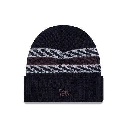 This is a New York Yankees MLB Quilted Navy Cuff knit Beanie Hat 2