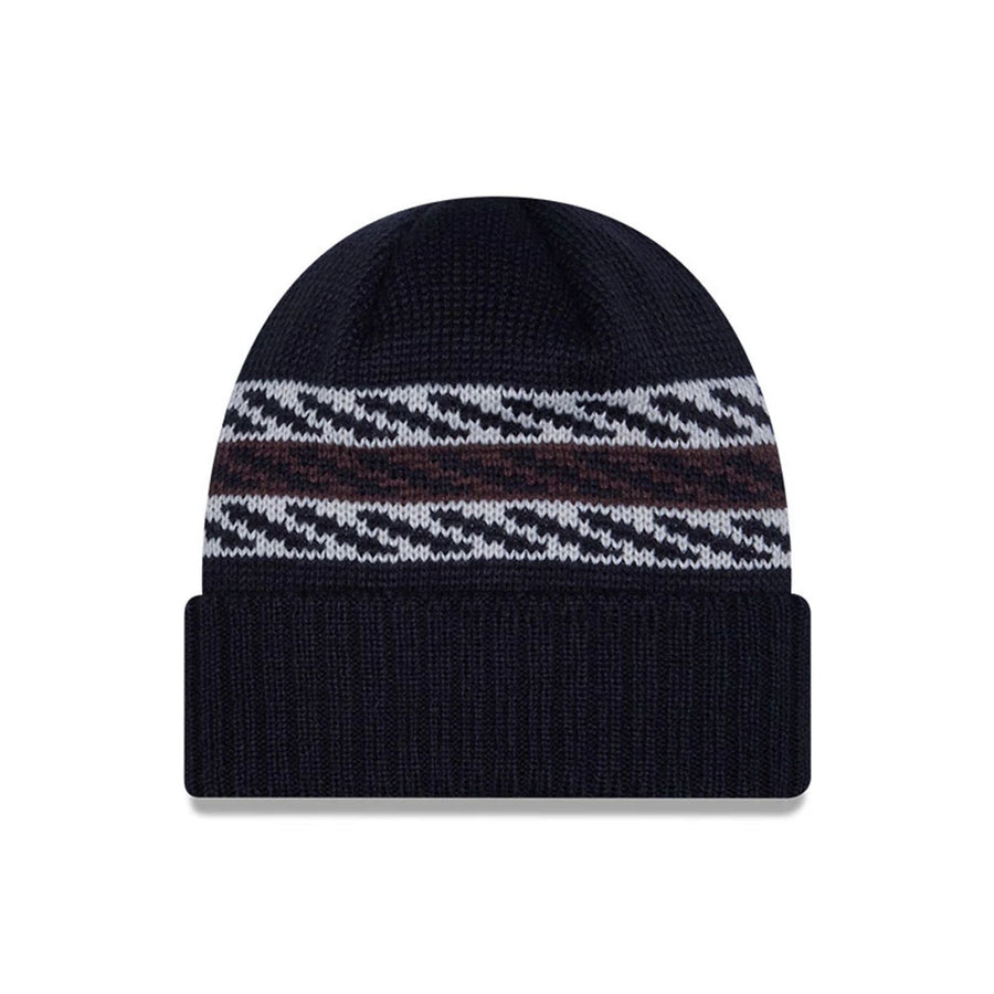 This is a New York Yankees MLB Quilted Navy Cuff knit Beanie Hat 3