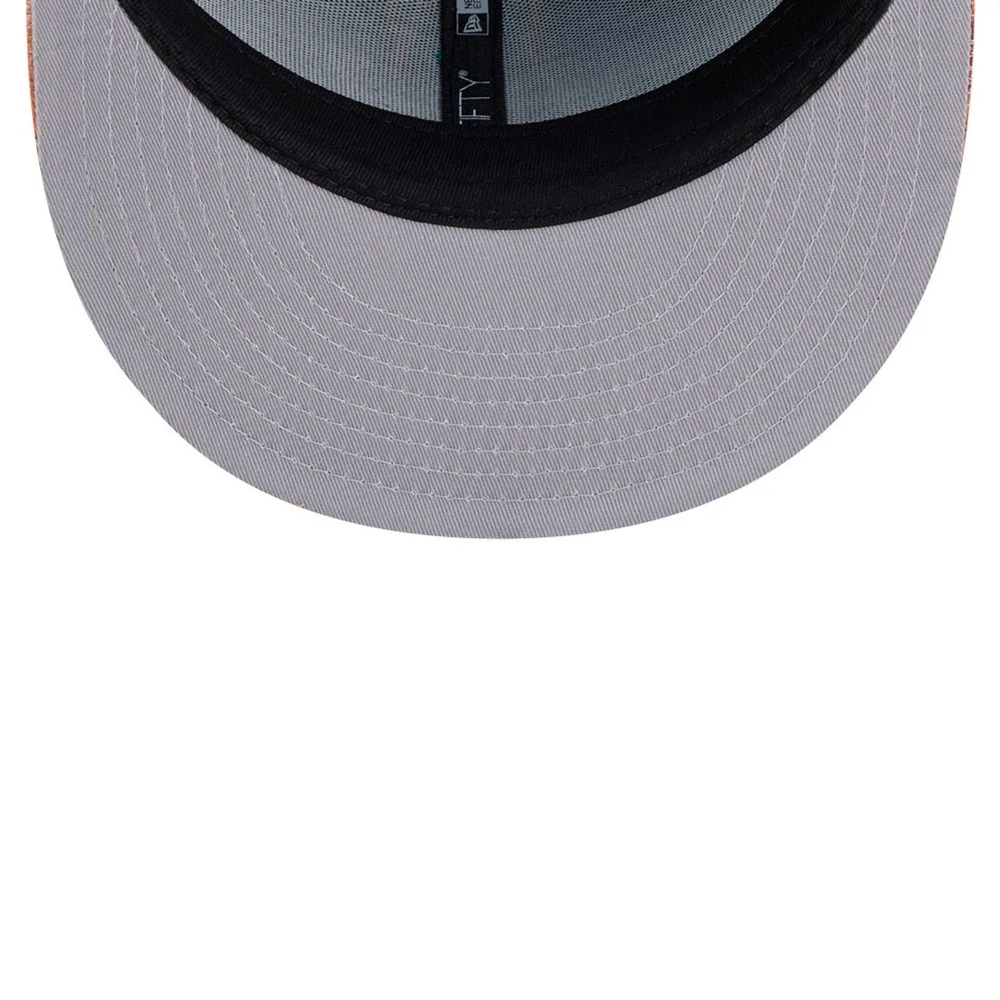 Pictured is this Letterman Hey Arnold 59FIFTY Fitted cap in turquoise. 2