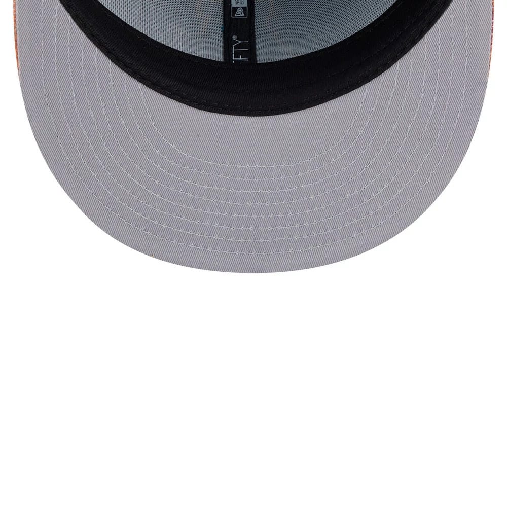 Pictured is this Letterman Hey Arnold 59FIFTY Fitted cap in turquoise. 2