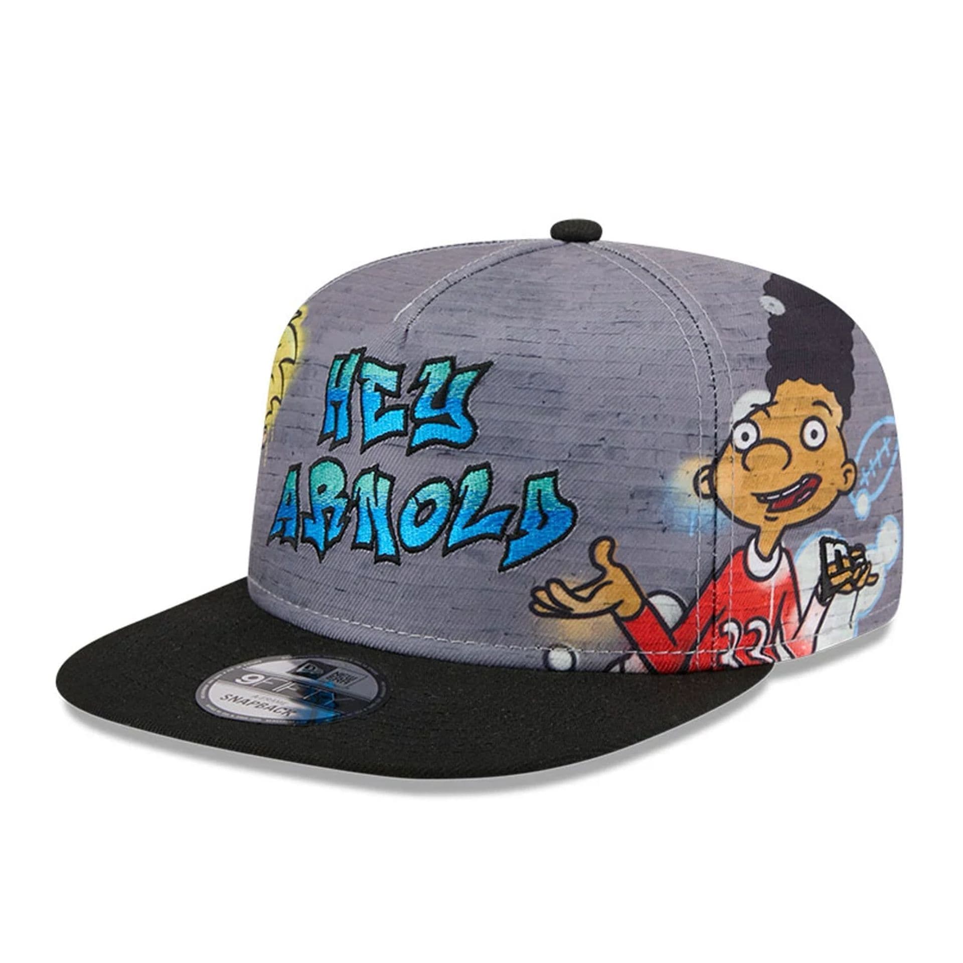 Graffiti Hey Arnold Grey 9FIFTY A-Frame Snapback Cap | NEC UK