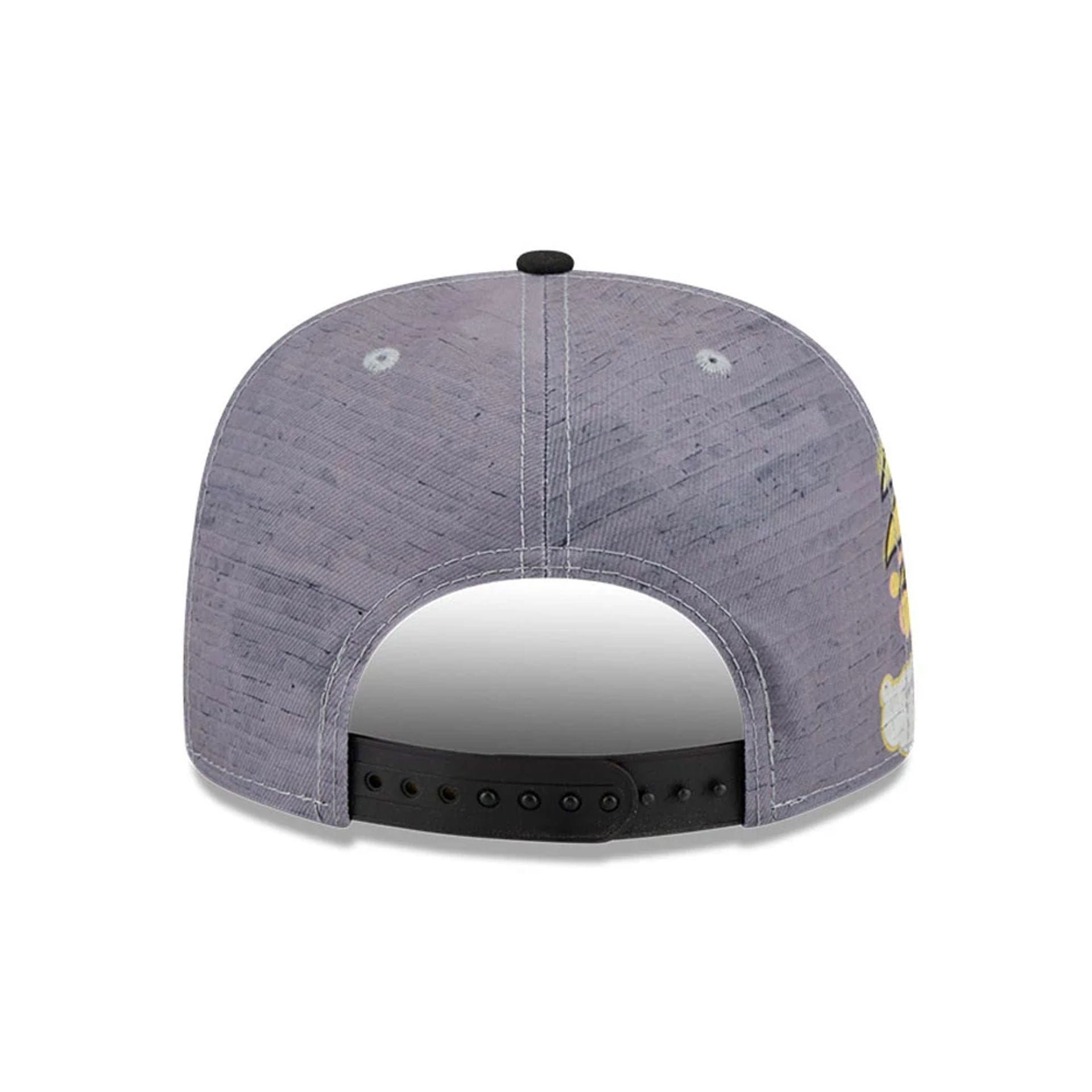 Pictured is this Graffiti Hey Arnold 9FIFTY A-Frame Snapback cap in grey. 6