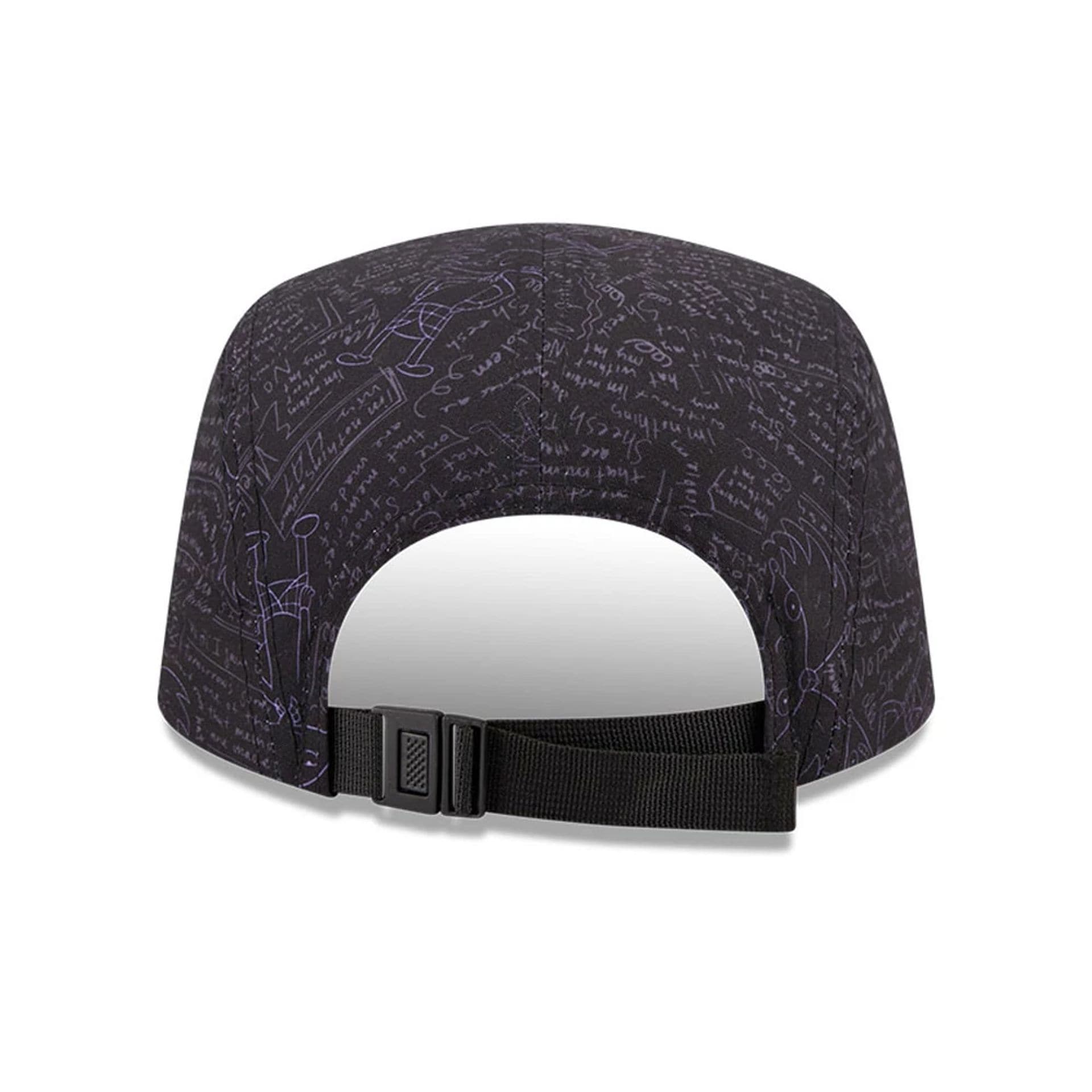 Pictured is this All Over Print Hey Arnold Camper cap in black. 5
