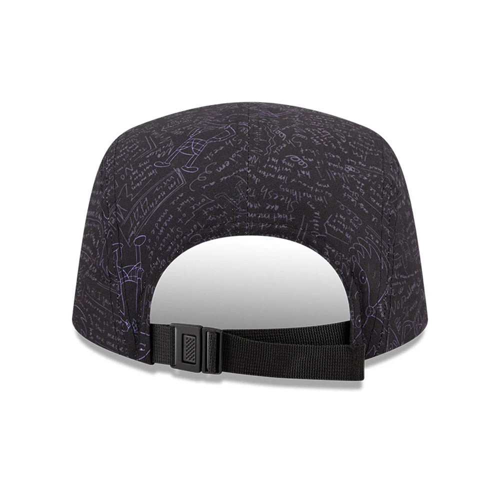 Pictured is this All Over Print Hey Arnold Camper cap in black. 5