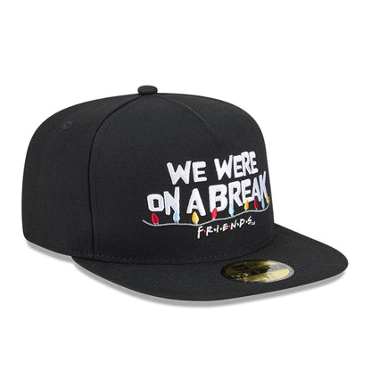 Pictured is this We Were On A Break Friends 59FIFTY A-Frame Fitted cap in black. 4