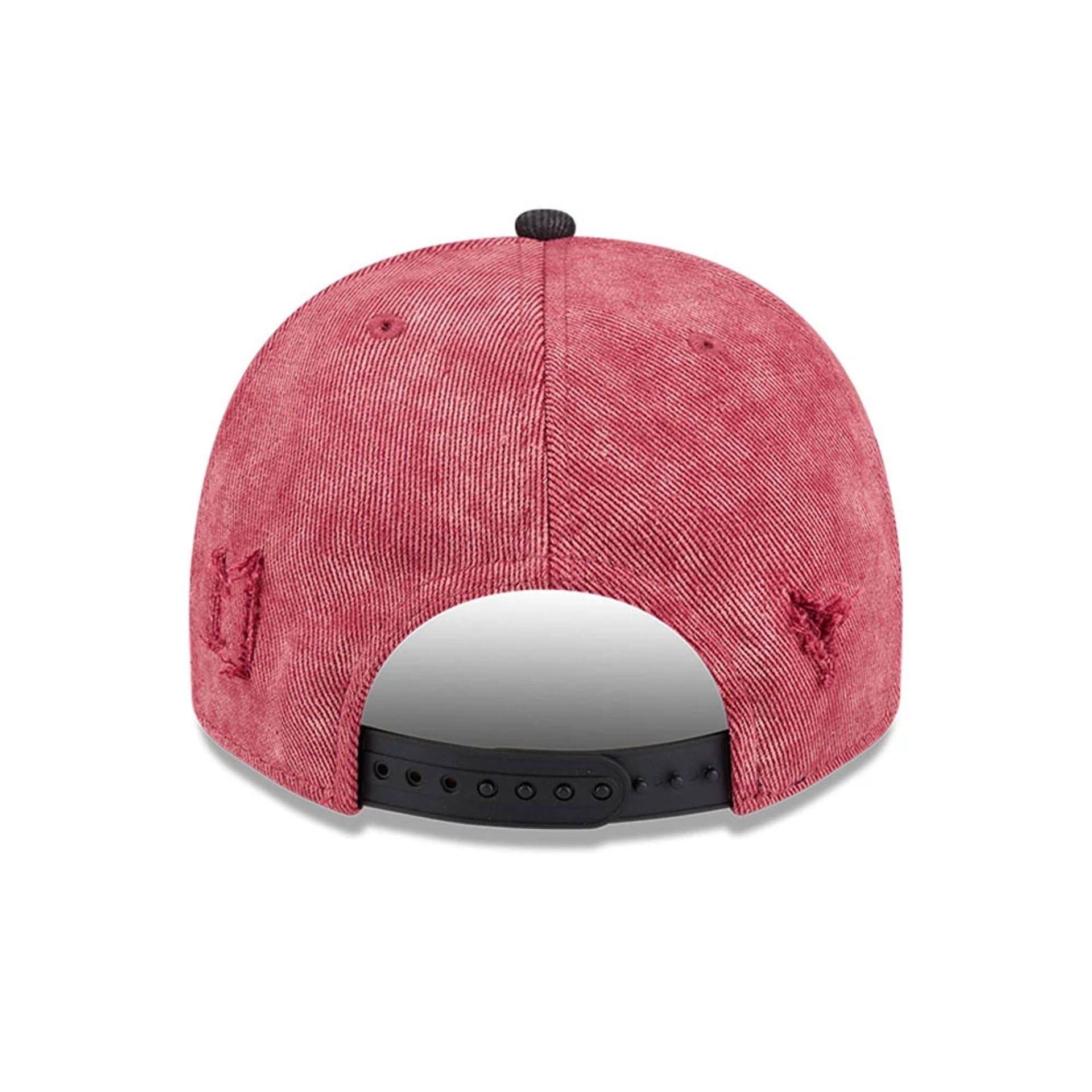 Pictured is this Rowdyruff Boys Brick Power Puff Girls 9FIFTY A-Frame Snapback cap in open red. 6
