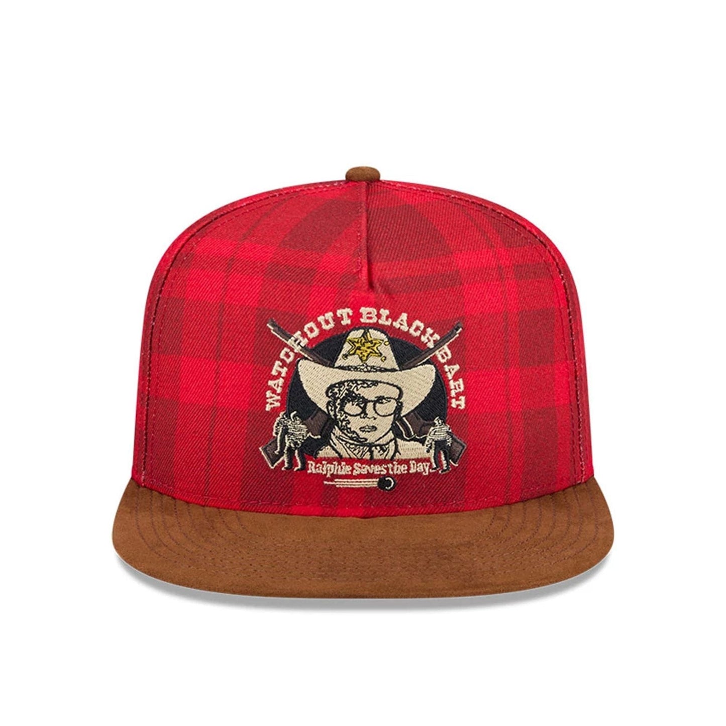 Pictured is this Ralphie A Christmas Story 9FIFTY A-Frame Snapback cap in red. 2