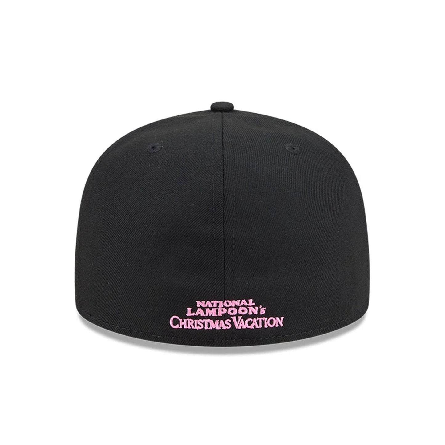 Pictured is this Merry Christmas National Lampoons Christmas Vacation 59FIFTY A-Frame Fitted cap in black. 4