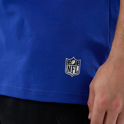 The Male model is wearing Pittsburgh Steelers NFL International Series Games Blue Oversized T-Shirt 5