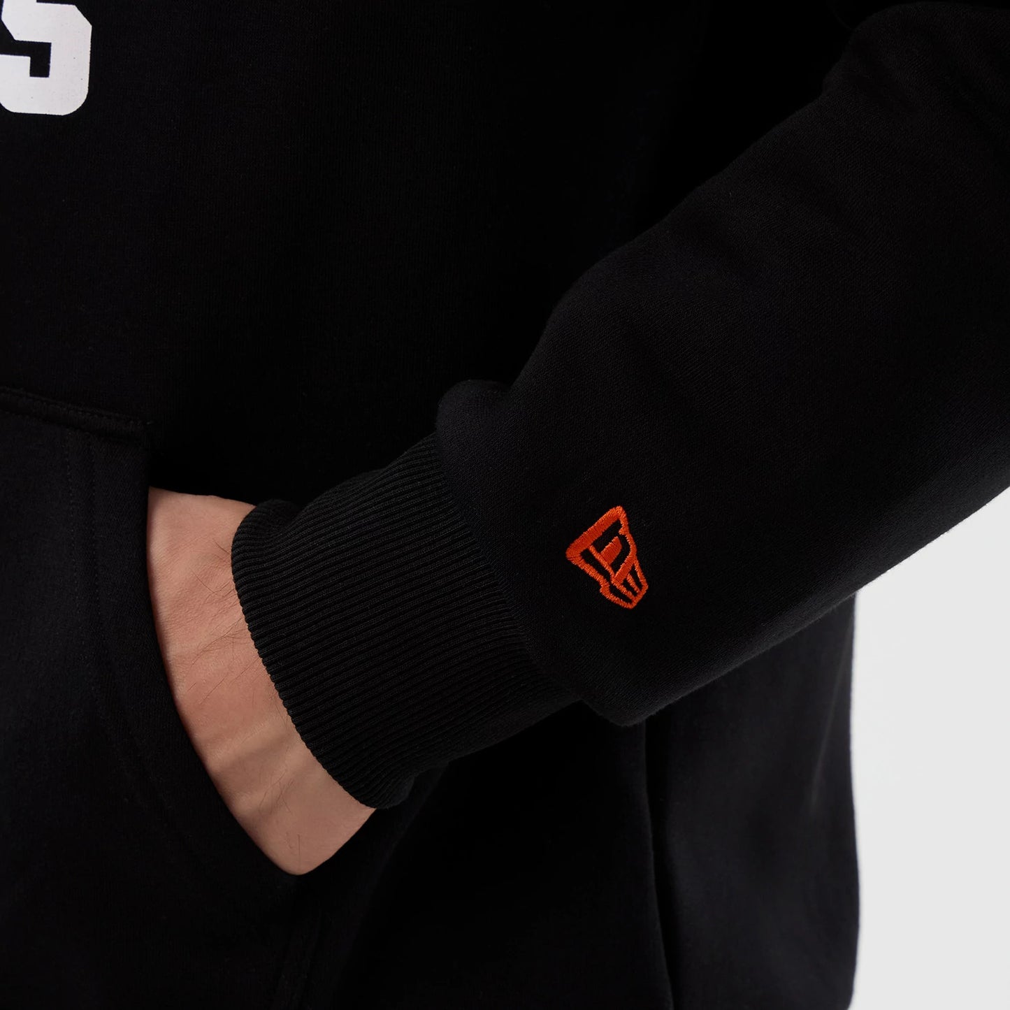 The Male model is wearing Cleveland Browns NFL International Series Games Black Pullover Hoodie 5