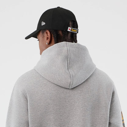 The Male model is wearing Pittsburgh Steelers NFL International Series Games Grey Pullover Hoodie 7