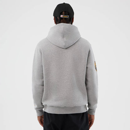 The Male model is wearing Pittsburgh Steelers NFL International Series Games Grey Pullover Hoodie  2