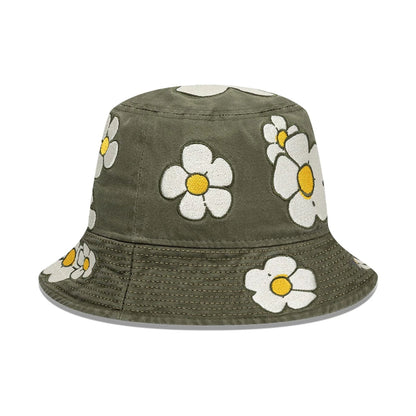 This is a  New Era x Rodrigo Roji Flowers Green Bucket Hat 3