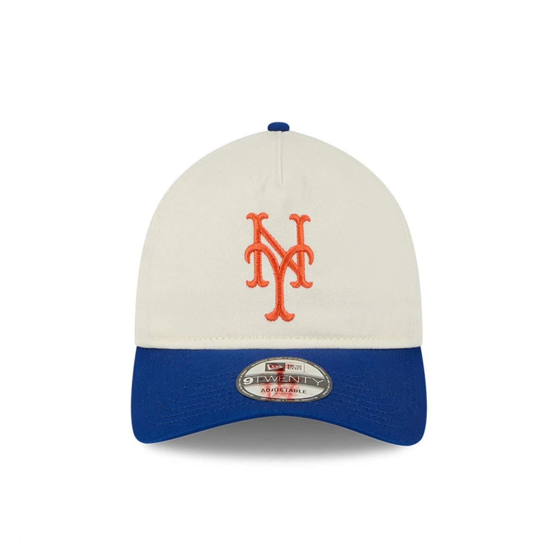 Pictured is this MLB Chrome New York Mets 9TWENTY A-Frame cap in white. 3