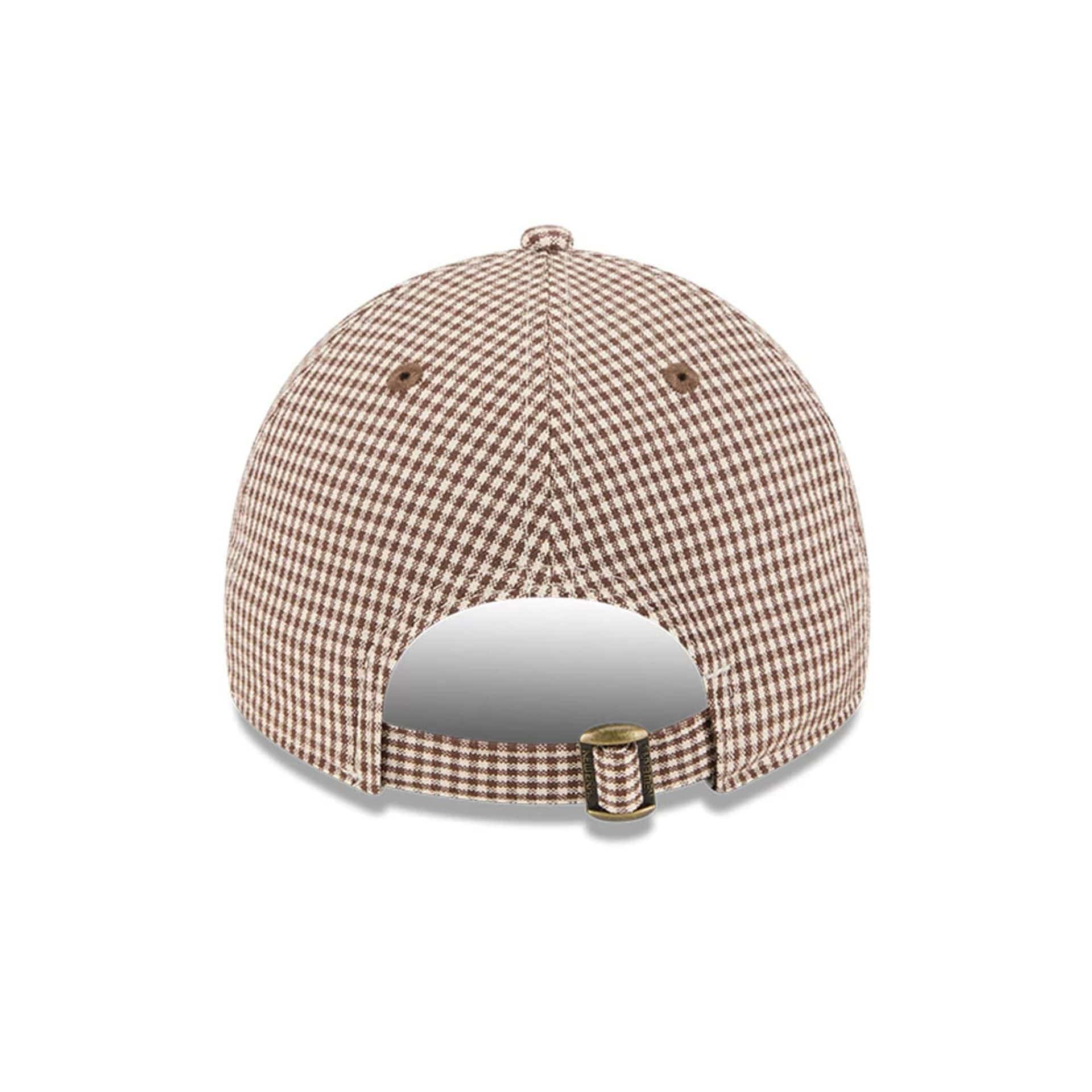Pictured is this MLB Check New York Yankees 9TWENTY A-Frame cap in open brown. 5