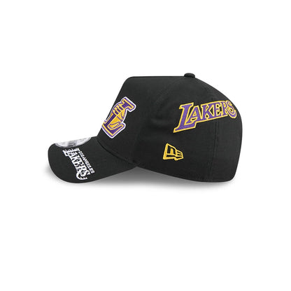 Pictured is this NBA All Over LA Lakers 9FORTY A-Frame cap in black. 4