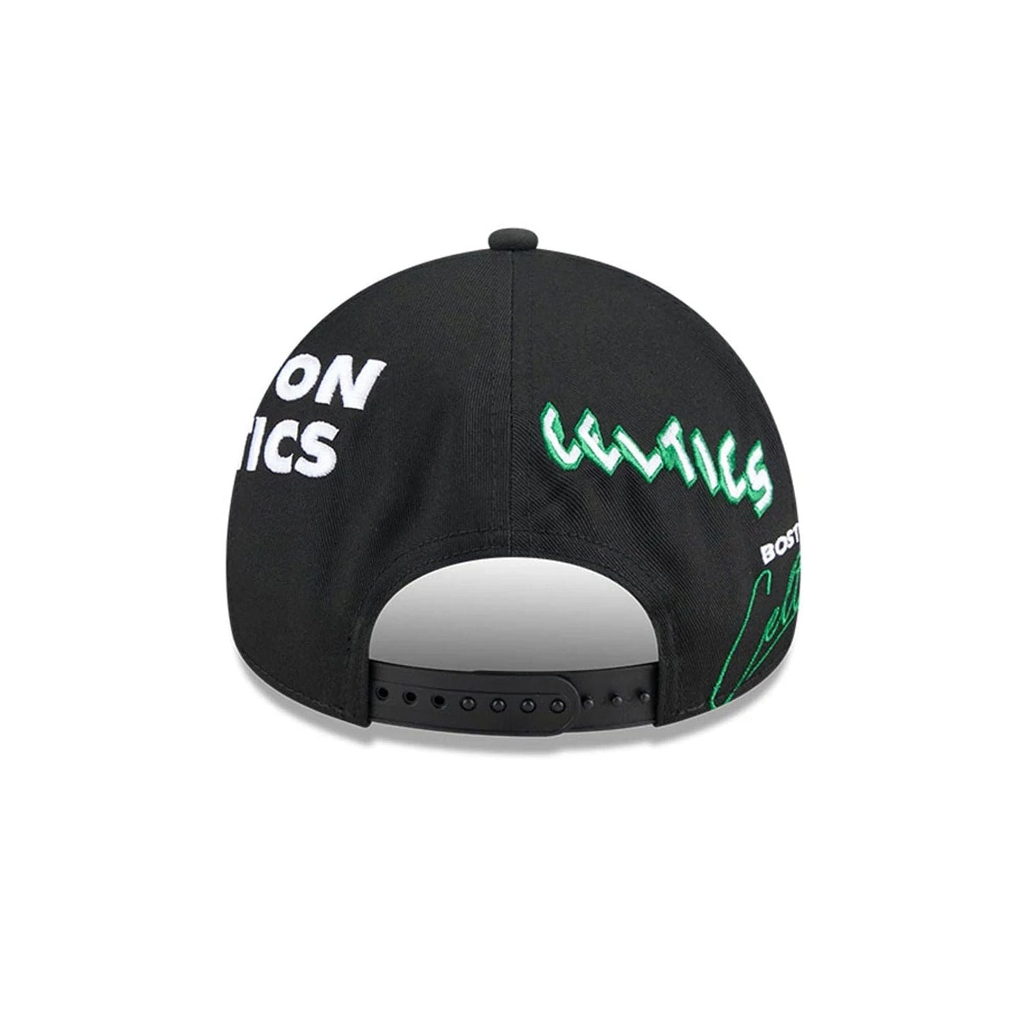 Pictured is this NBA All Over Boston Celtics 9FORTY A-Frame cap in black. 4
