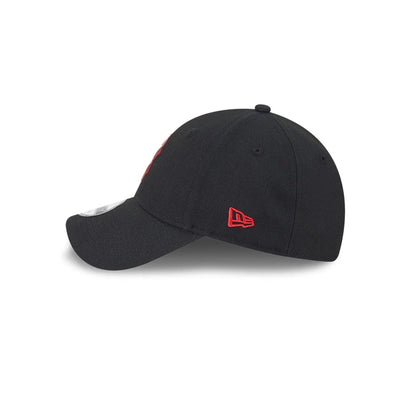 Pictured is this MLB Neon Boston Red Sox 9FORTY Adjustable cap in black. 5