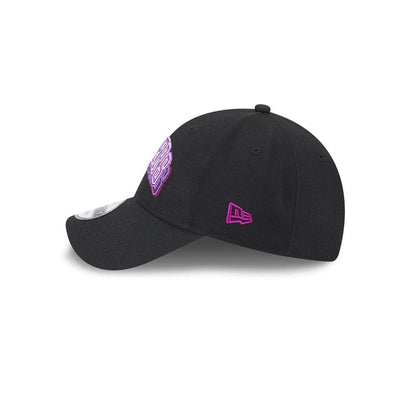 Pictured is this NFL Neon Las Vegas Raiders 9FORTY Adjustable cap in black. 5