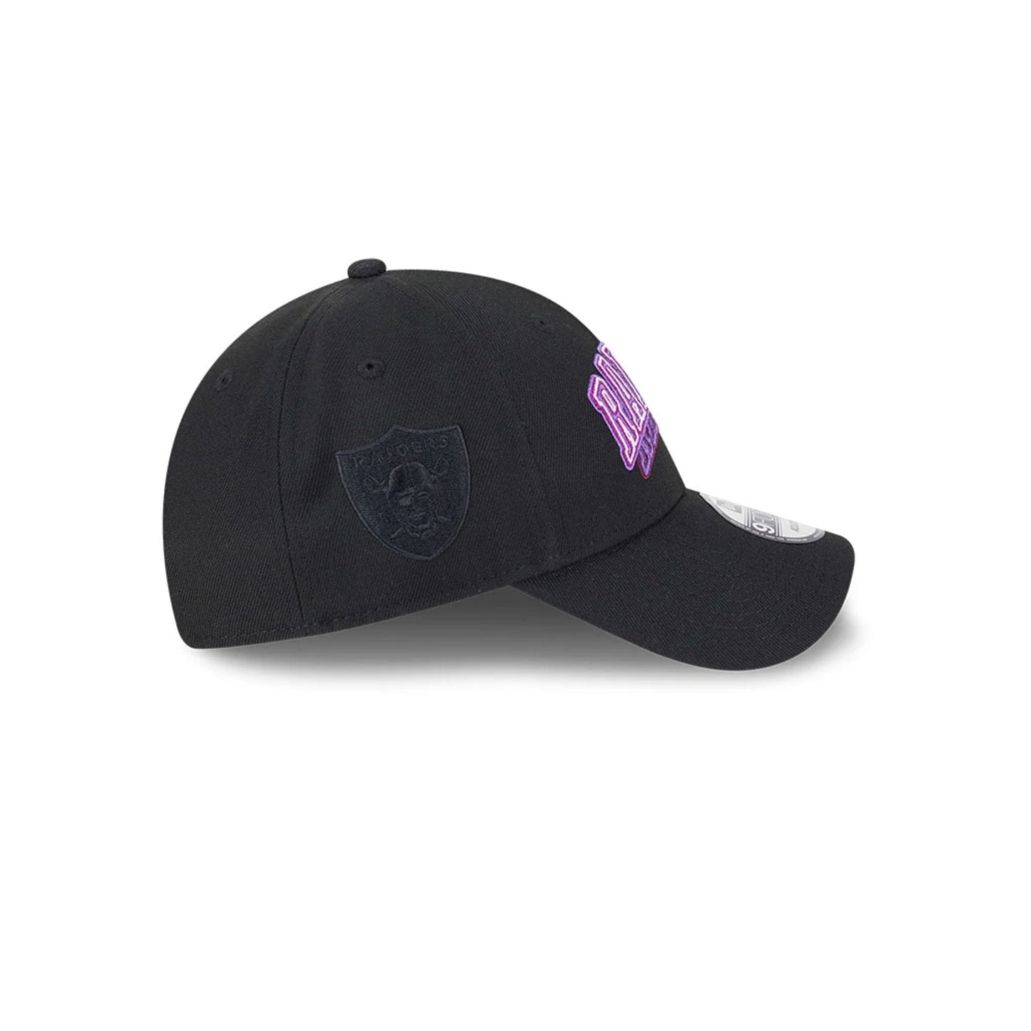 Pictured is this NFL Neon Las Vegas Raiders 9FORTY Adjustable cap in black. 6