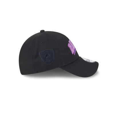 Pictured is this NFL Neon Las Vegas Raiders 9FORTY Adjustable cap in black. 6