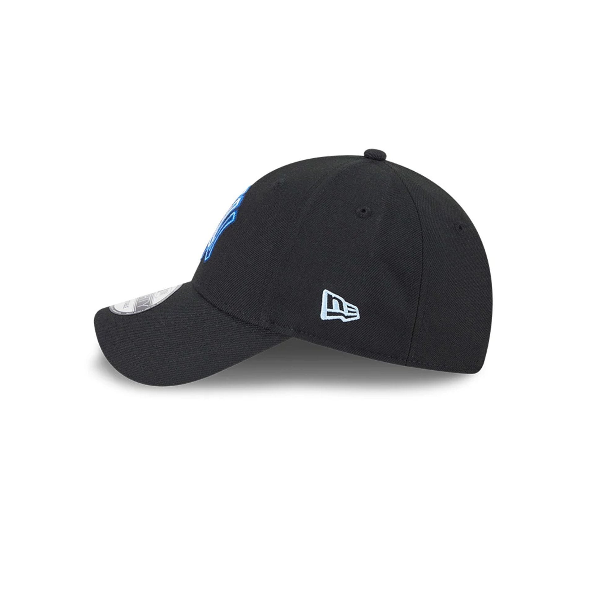 Pictured is this MLB Neon New York Yankees 9FORTY Adjustable cap in black. 5