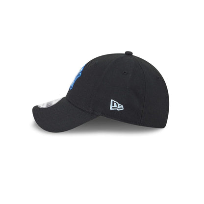 Pictured is this MLB Neon New York Yankees 9FORTY Adjustable cap in black. 5