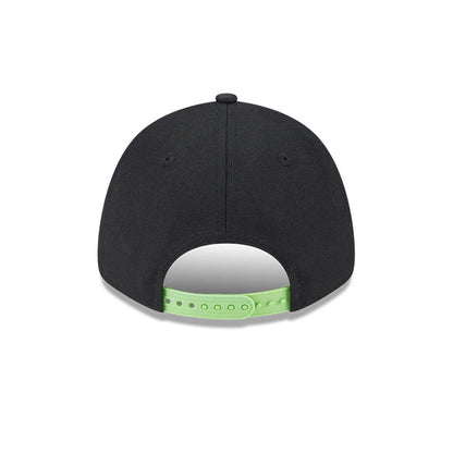 Pictured is this NBA Neon Chicago Bulls 9FORTY Adjustable cap in black. 7