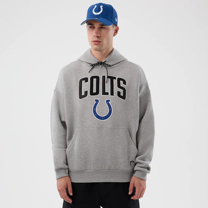 The Male model is wearing Indianapolis Colts NFL International Series Games Grey Pullover Hoodie 1