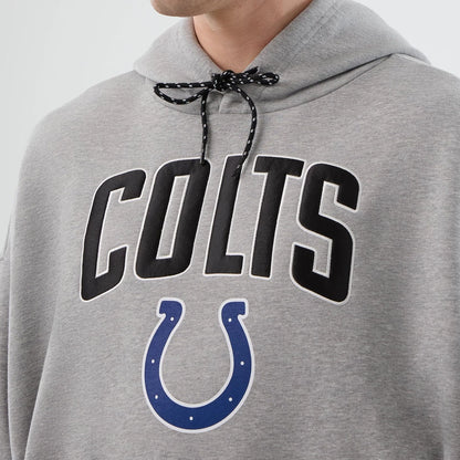 The Male model is wearing Indianapolis Colts NFL International Series Games Grey Pullover Hoodie  3