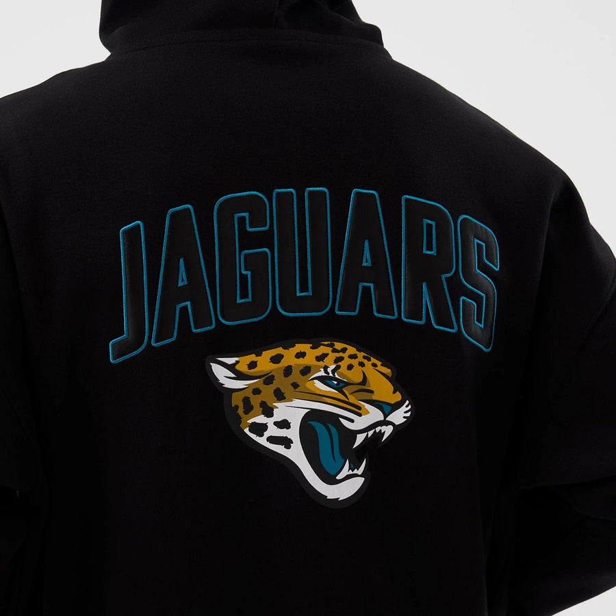 The Male model is wearing Jacksonville Jaguars NFL International Series Games Black Full Zip Hoodie  4