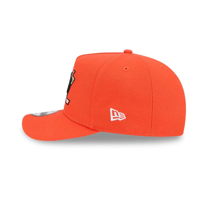 Pictured is this NHL Evergreen Anaheim Ducks 9FIFTY A-Frame Snapback cap in orange. 6