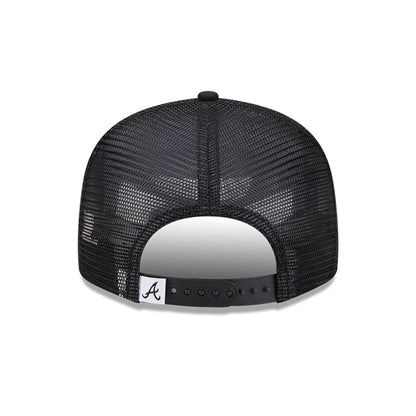 Pictured is this MLB Evergreen Atlanta Braves 9FIFTY Trucker cap in black. 5