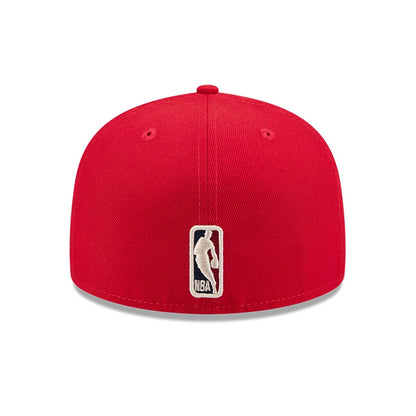 Pictured is this NBA Hardwood Classic Atlanta Hawks 59FIFTY Fitted cap in red. 7