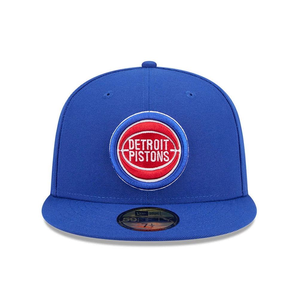 Pictured is this NBA Hardwood Classic Detroit Pistons 59FIFTY Fitted cap in blue. 3