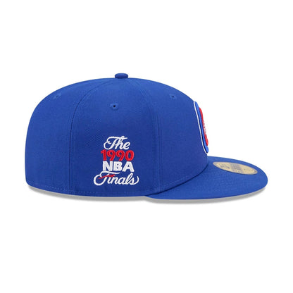 Pictured is this NBA Hardwood Classic Detroit Pistons 59FIFTY Fitted cap in blue. 5